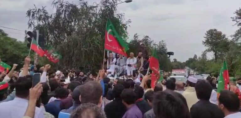 pti protest
