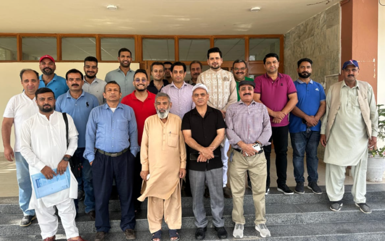 sports journalists at islamabad sports complex