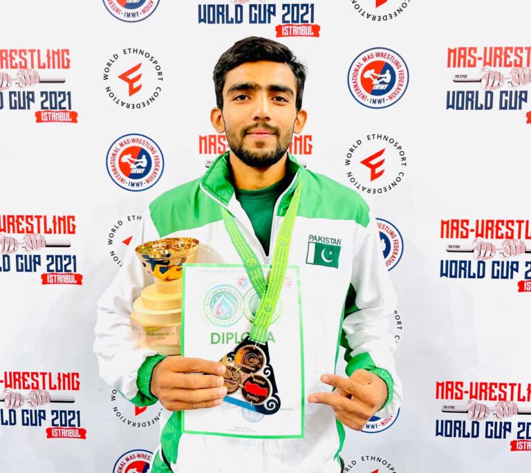 ماس ریسلنگ ایتھلیٹ محمد سعد راجپوت