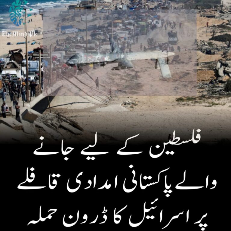 پاکستانی قافلے پر اسرائیل کا ڈرون اٹیک